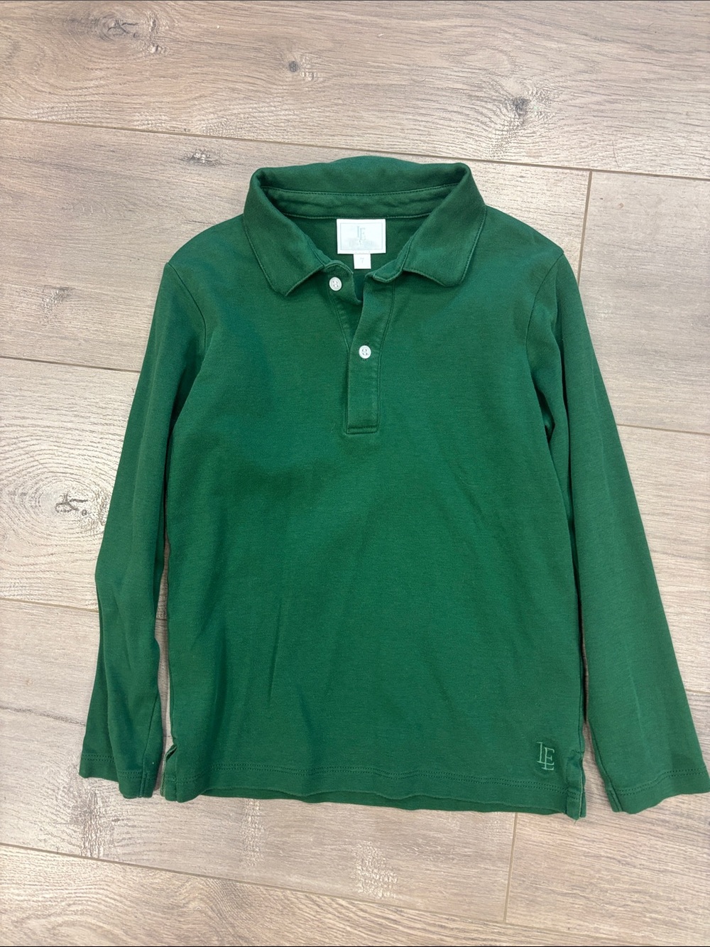 Little English boys Polo uniform Shirt Green